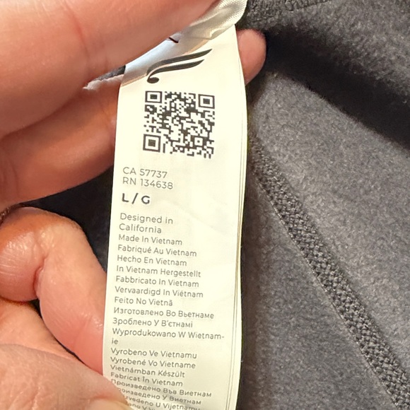 Fabletics Charcoal Performance Jacket - Picture 7 of 8